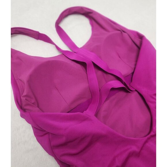 ATHLETA MALIBU One Piece Swimsuit Magenta Pink Large - Picture 6 of 8
